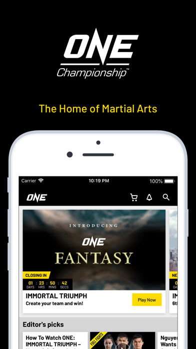 How to cancel & delete ONE Championship from iphone & ipad 1