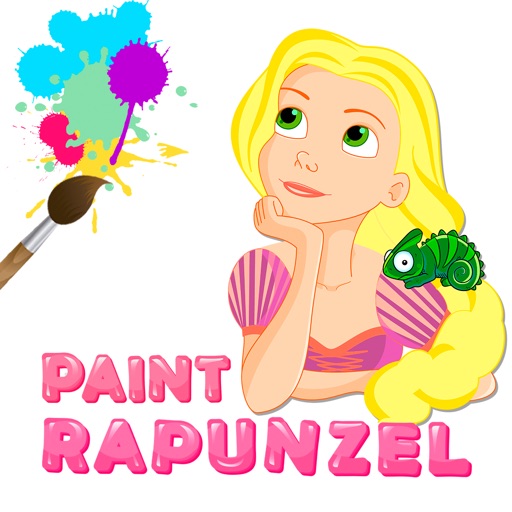 Paint Princess Rapunzel iOS App