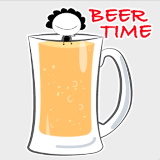 Beer Time Stickers