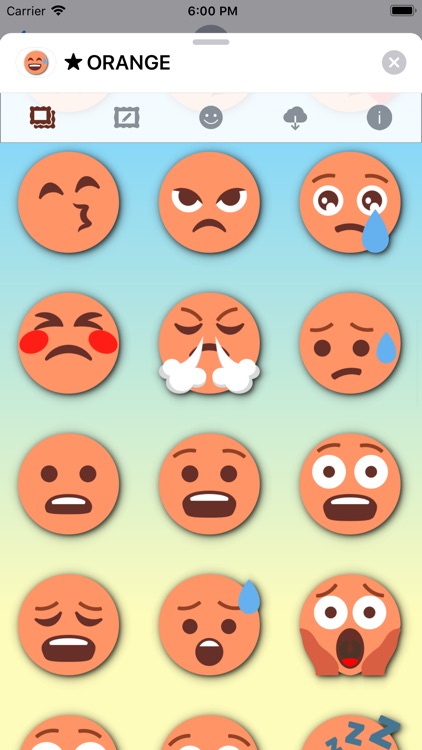 ORANGE Emoji • Stickers screenshot-6