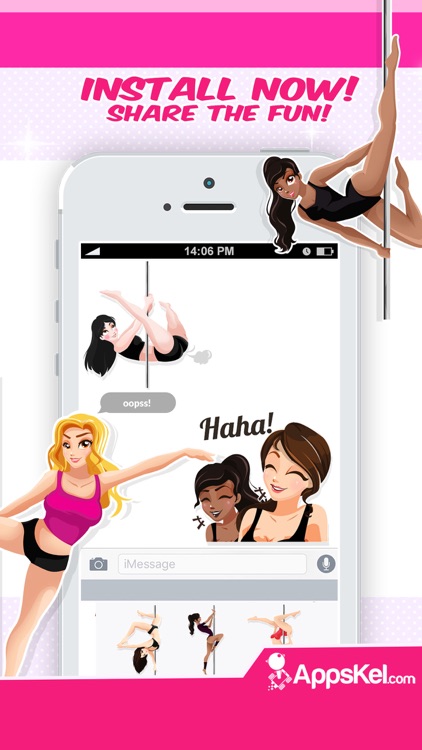 Pole Dancing Stickers Emoji screenshot-4