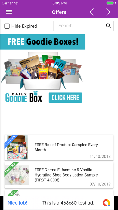FREE Stuff, Samples & Freebies screenshot 2