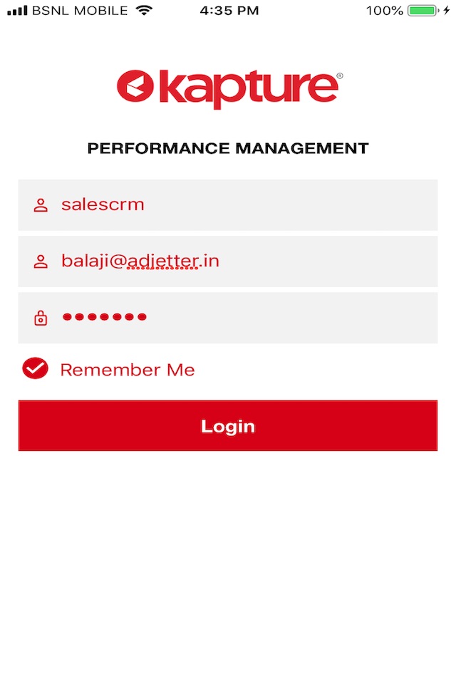 Kapture Mobile CRM screenshot 2