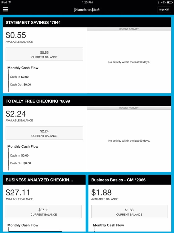 HomeStreet Business for iPad