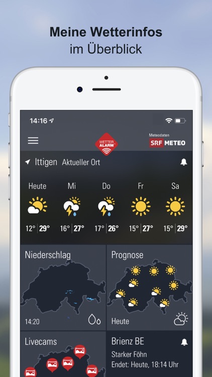 Wettervorhersagen Schweiz
