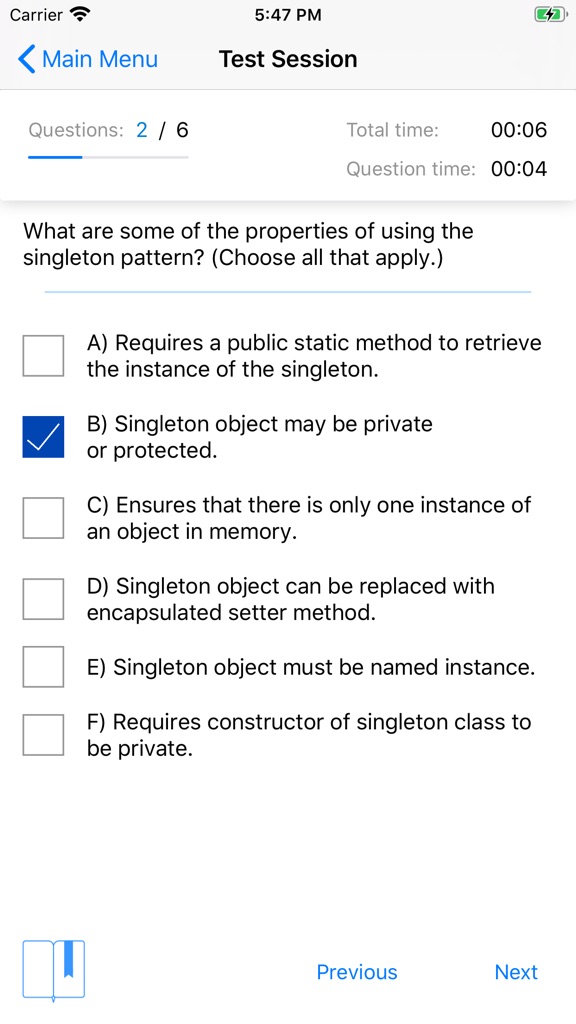 【图】OCP Test SE11. Exam 1Z0-815(截图2)