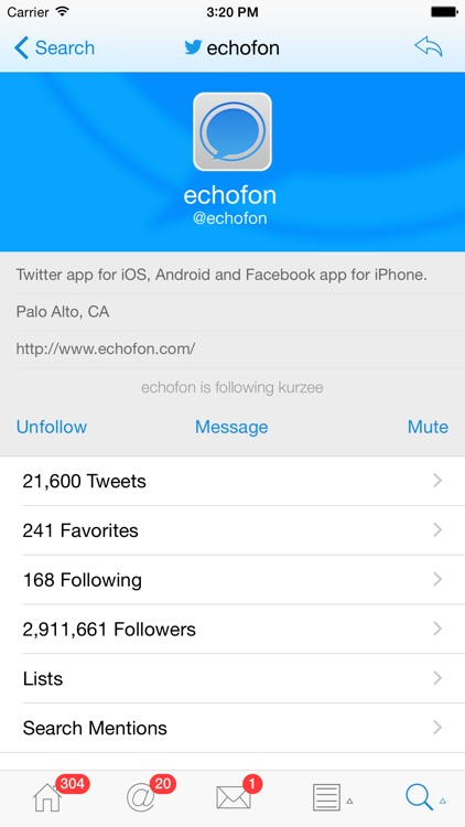 Echofon for Twitter screenshot-3