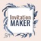 Create custom invitation cards by simply choosing a free invitation template and edit it with your own images, messages, etc