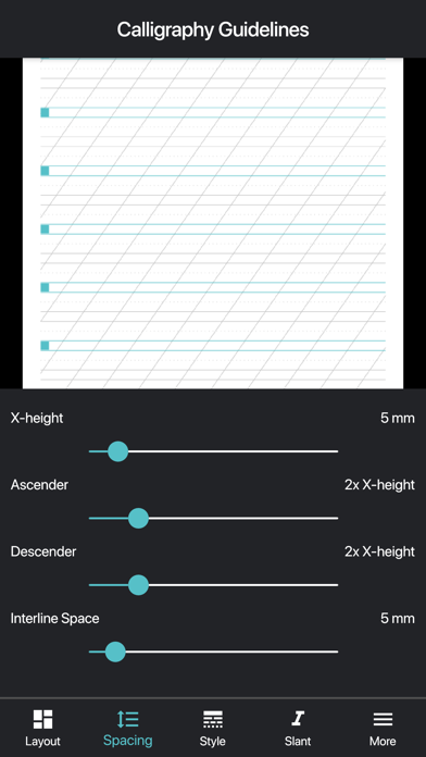 Calligraphy Guidelines screenshot 2