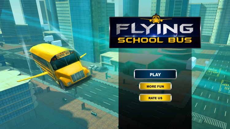 Real School Bus Flying