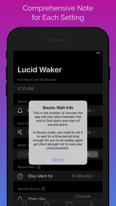 Lucid Waker: Dream Alarm Clock screenshot 4