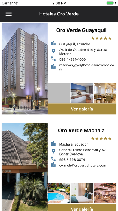 Oro Verde Hotels screenshot 3