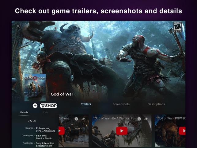 area x on the app store video game checklist app