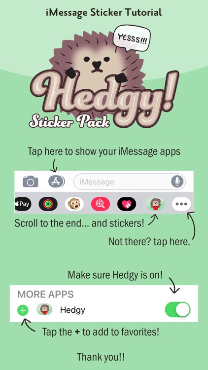 Hedgy Stickers