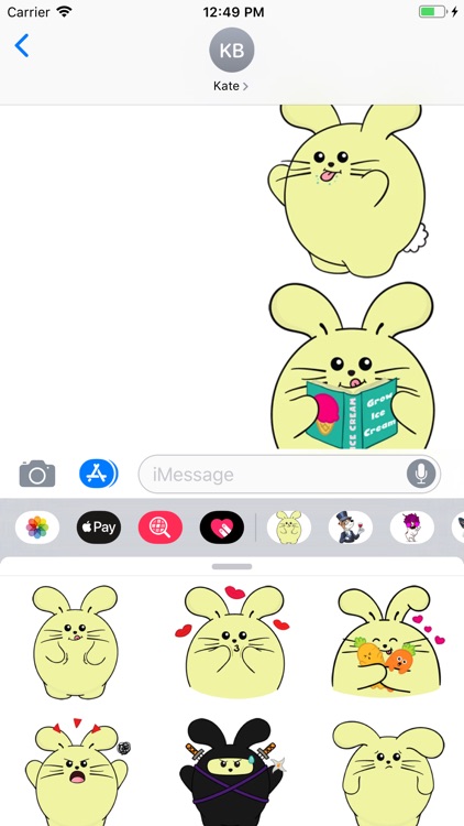 Fat Bunny Sticker Pack screenshot-3