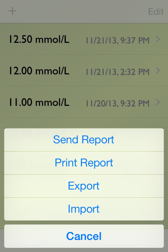 Glucose Recorder screenshot 4