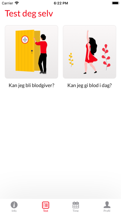 Blodgiver app screenshot 3