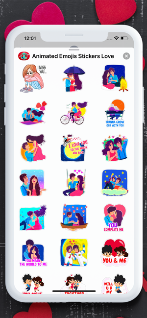 Animated Emojis Stickers Love(圖2)-速報App