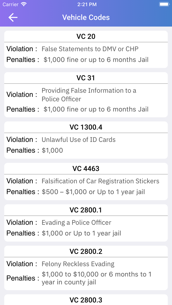 DMV Practice Test Info