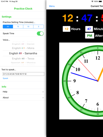 Practice Clock - Speak Time! screenshot 3