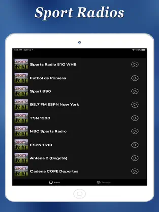 Screenshot 1 Radios Deportivas iphone