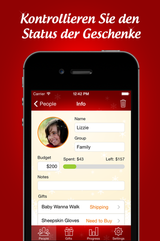 The Christmas Gift List Pro screenshot 2