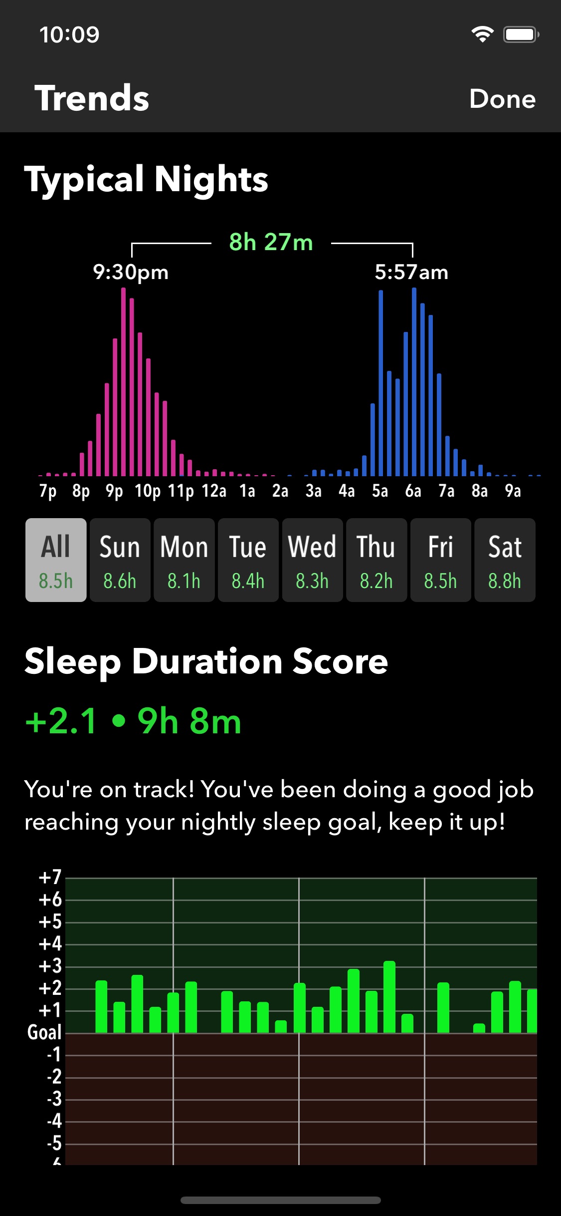 Screenshot do app Sleep++