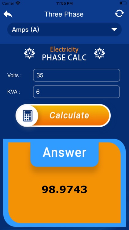 Electricity Phase Calc screenshot-4