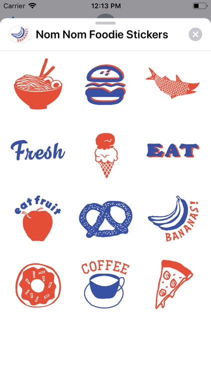 Nom Nom Foodie Stickers
