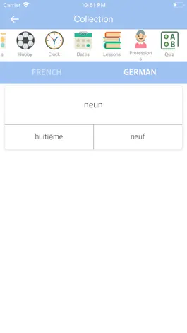 Game screenshot French-German Dictionary hack