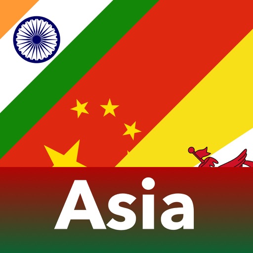 Asia Geography Quiz Flags Maps iOS App