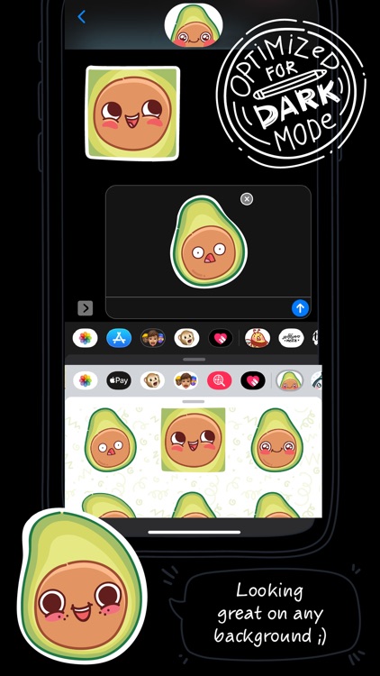 Avocado - cute stickers! screenshot-6