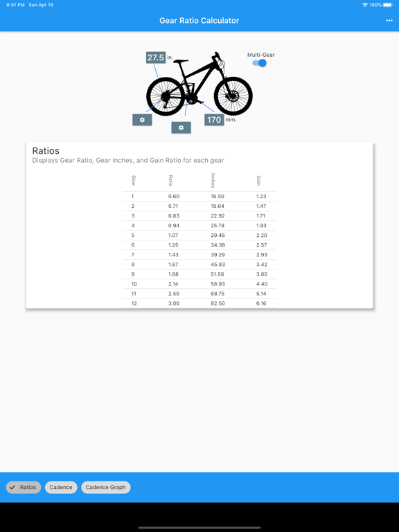 MTB Gear Ratio screenshot 3