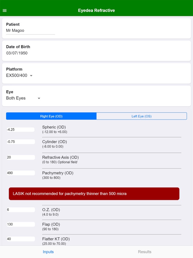 Eyedea Refractive di App Store