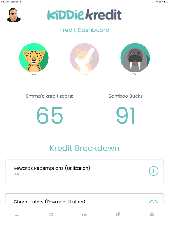 KiddieKredit - Track Chores screenshot