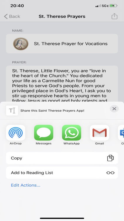 Saint Therese Prayers