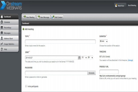 Onstream Webinars screenshot 2