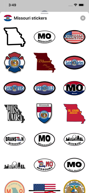 Missouri emoji - USA stickers