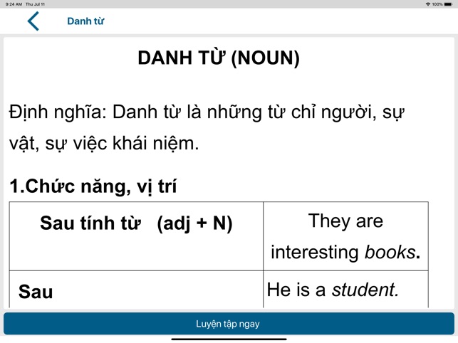 Bài Tập Ngữ Pháp Tiếng Anh SVO