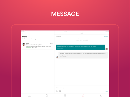 iPad Image of Airbnb