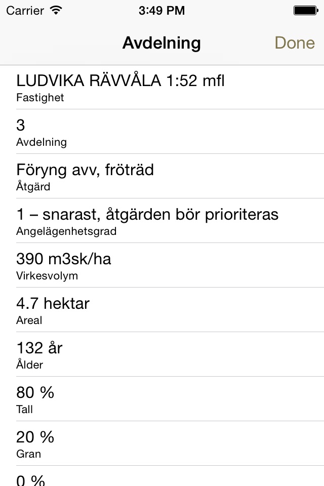 Skogsbruksplan screenshot 4