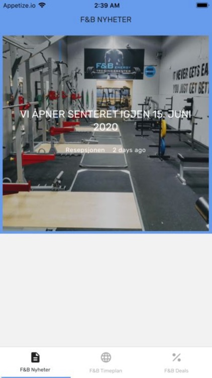 F&B Energy Treningssenter