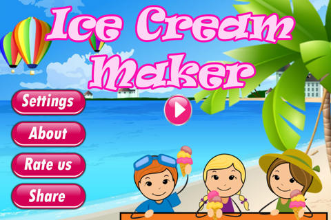 Ice Cream Maker Beach screenshot 2