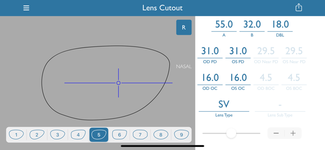 Lens Cutout