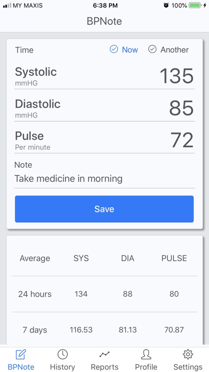 BPNote: A Blood Pressure Note