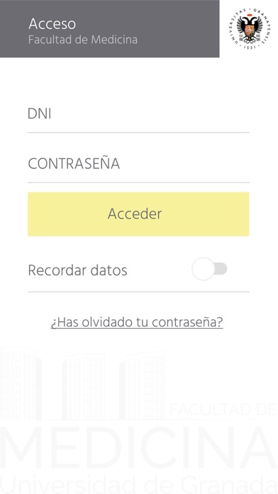 How to cancel & delete Facultad de Medicina UGR from iphone & ipad 1