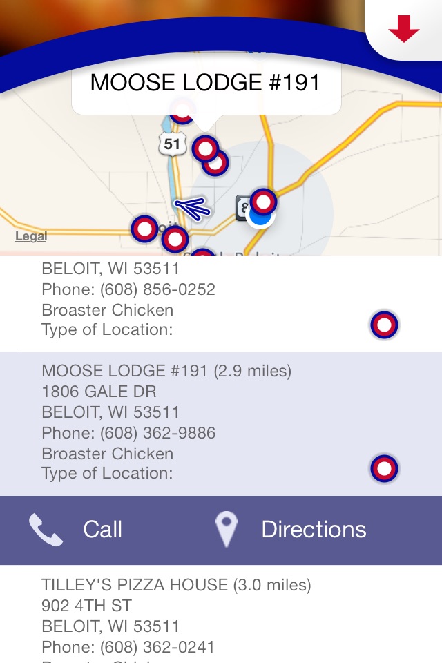 Broaster Store Locator screenshot 2