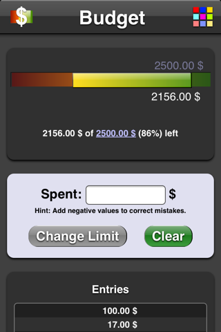 Budget App - náhled