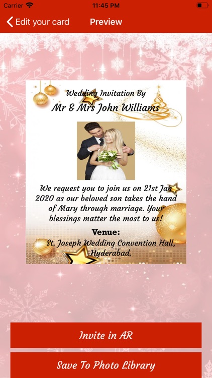 WeddingInviteWithAR screenshot-6