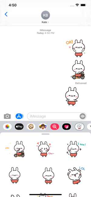 Jolie Bunny Stickers